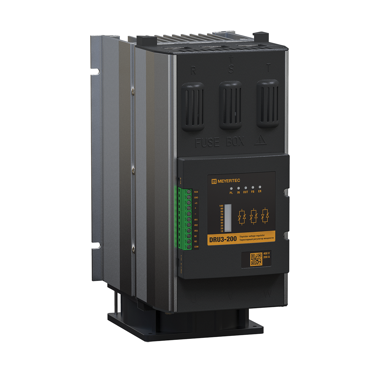 DRU3-200 - Трехфазный регулятор мощности, максимальный ток 200А, номинальный ток 125 А