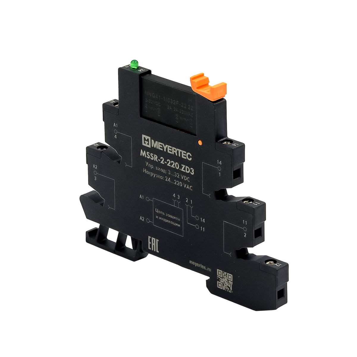 MSSR-2-220.ZD3 - Модуль реле твердотельное, 220VAC и колодка