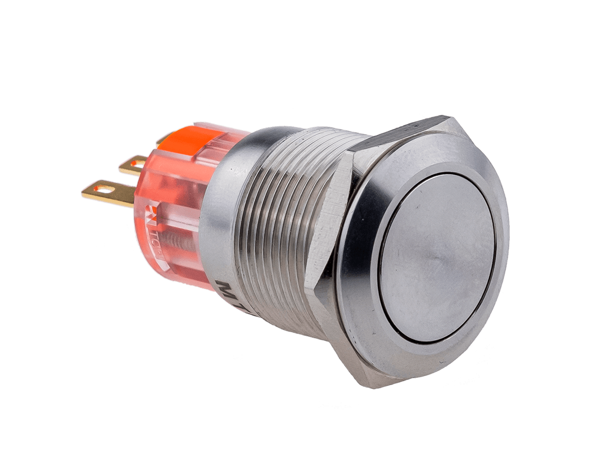 MT67-F11 - Кнопка без подсветки, с фиксацией, 1NO+1NC, IP67