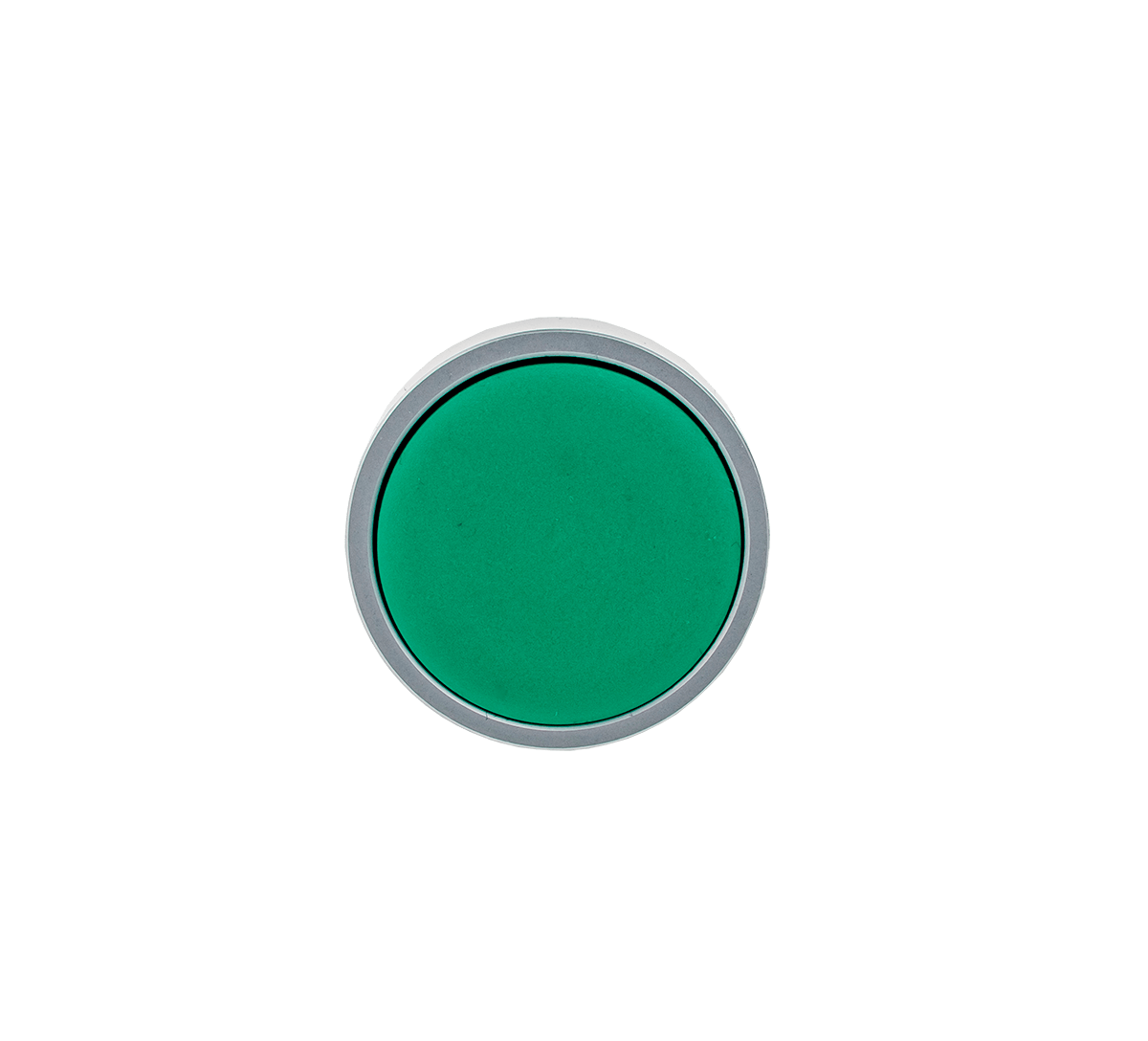 MTB2-BA3 - Головка кнопки плоская, зеленый, металл