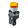 MTB2-BK2561 - Переключатель с подсветкой, с фиксацией, 24V AC/DC, желтый, 2 положения, 1NO
