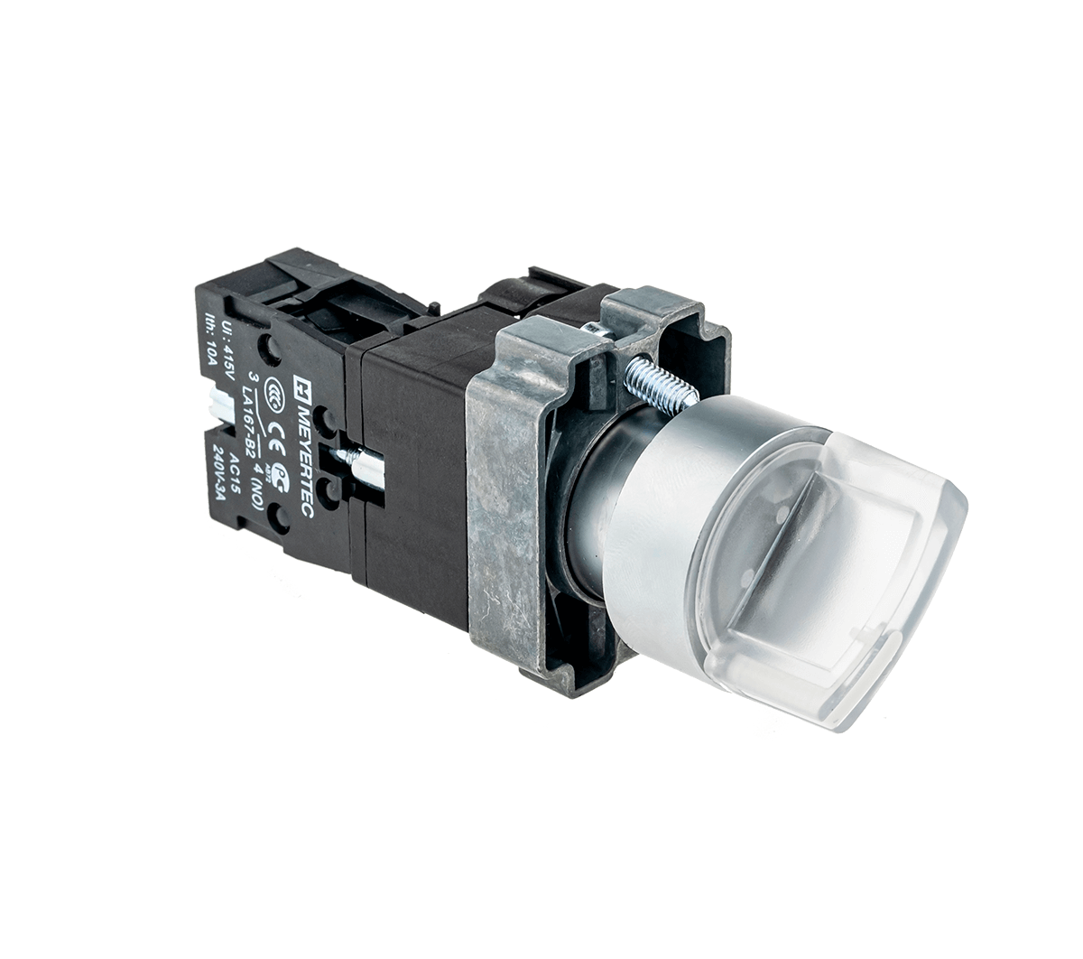 MTB2-BK2761 - Переключатель с подсветкой, с фиксацией, 24V AC/DC, белый, 2 положения, 1NO