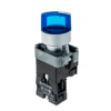 MTB2-BK3663 - Переключатель с подсветкой, с фиксацией, 220V AC/DC, синий, 3 положения, 1NO