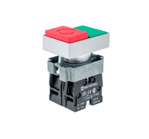 MTB2-BLZ1584 - Кнопка двойная 1NO+1NC, выступающий толкатель