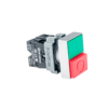 MTB2-BLZ1584 - Кнопка двойная 1NO+1NC, выступающий толкатель