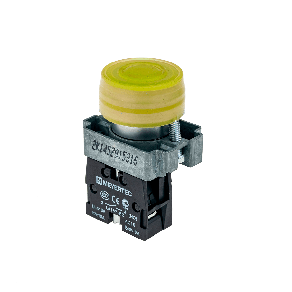 MTB2-BPZ115 - Кнопка в кожухе, желтая 1NO