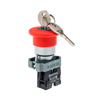 MTB2-BSZ1214 - Кнопка грибовидная, возврат поворотом, 1NC красный 40 мм