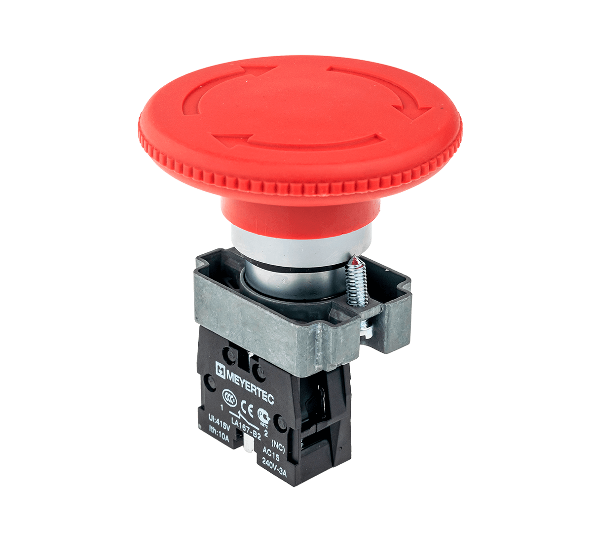 MTB2-BSZ1264 - Кнопка грибовидная, возврат поворотом, 1NC красный 60 мм
