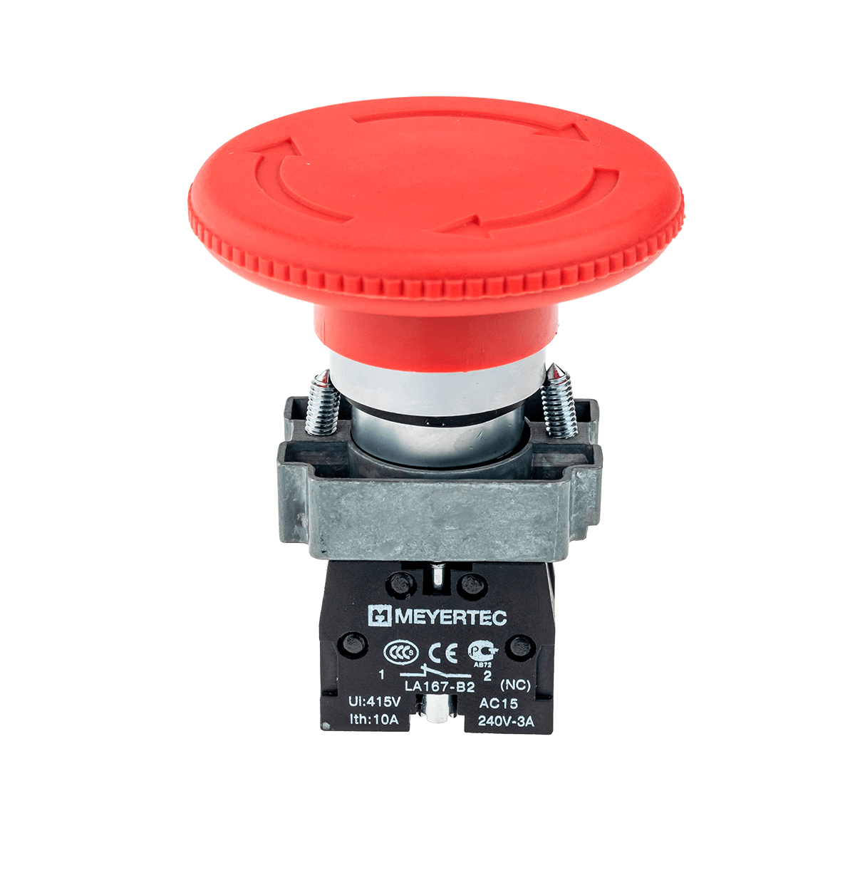 MTB2-BSZ1264 - Кнопка грибовидная, возврат поворотом, 1NC красный 60 мм