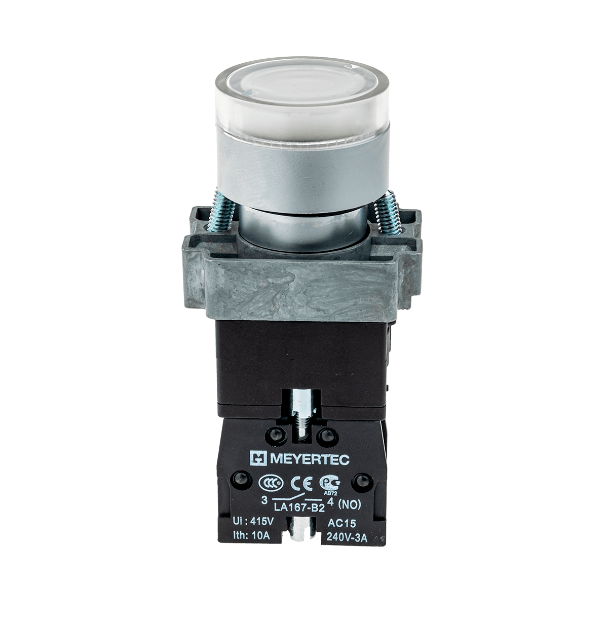 MTB2-BW3163 - Кнопка с подсветкой белая 220V 1NO