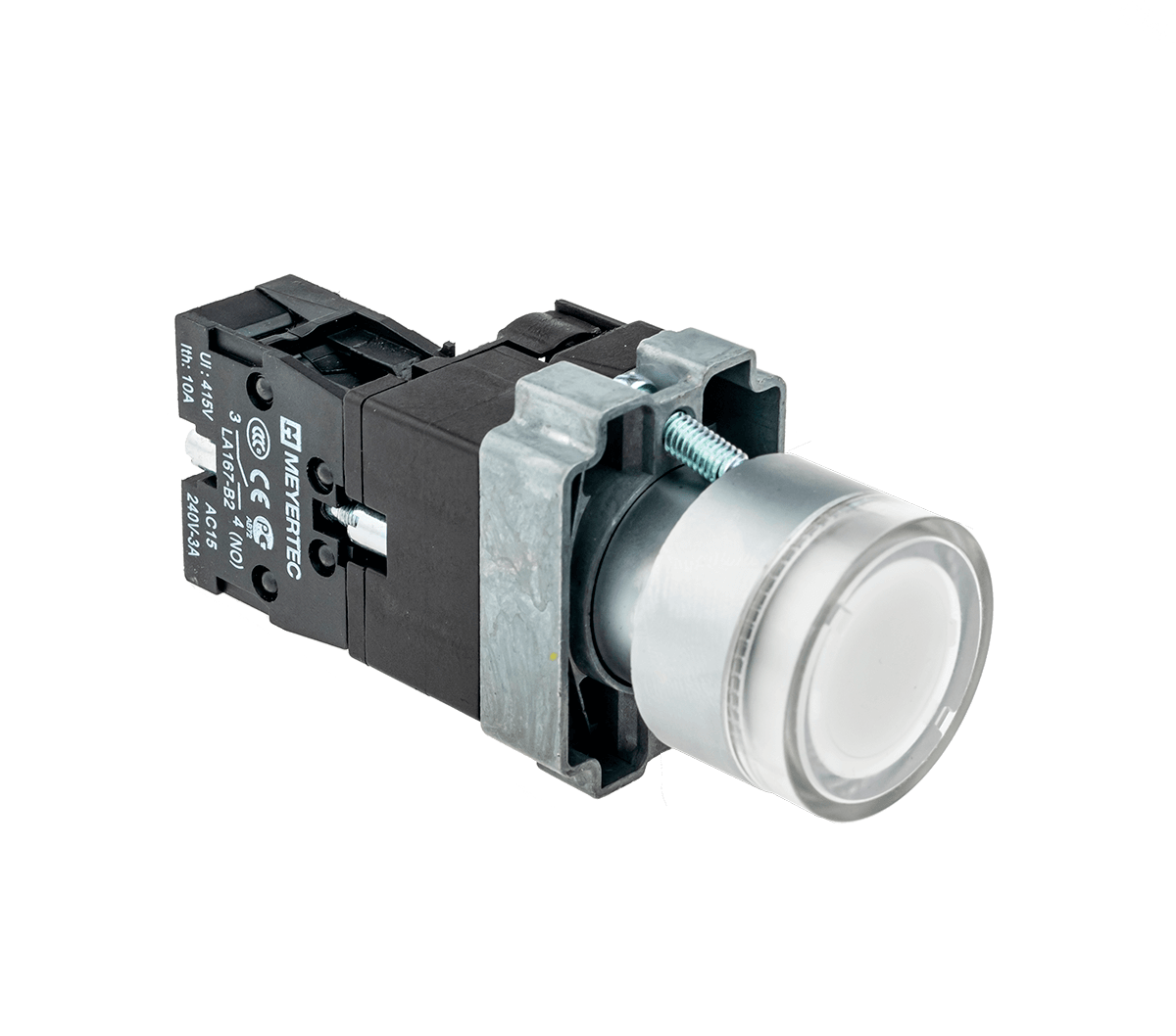 MTB2-BW3163 - Кнопка с подсветкой белая 220V 1NO