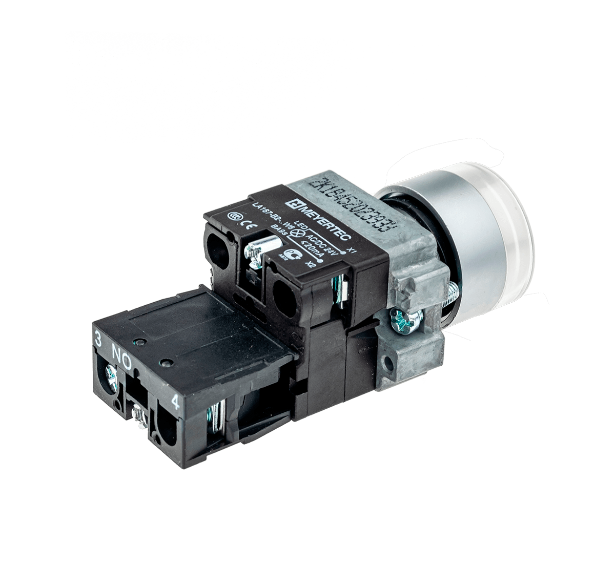 MTB2-BW3163 - Кнопка с подсветкой белая 220V 1NO