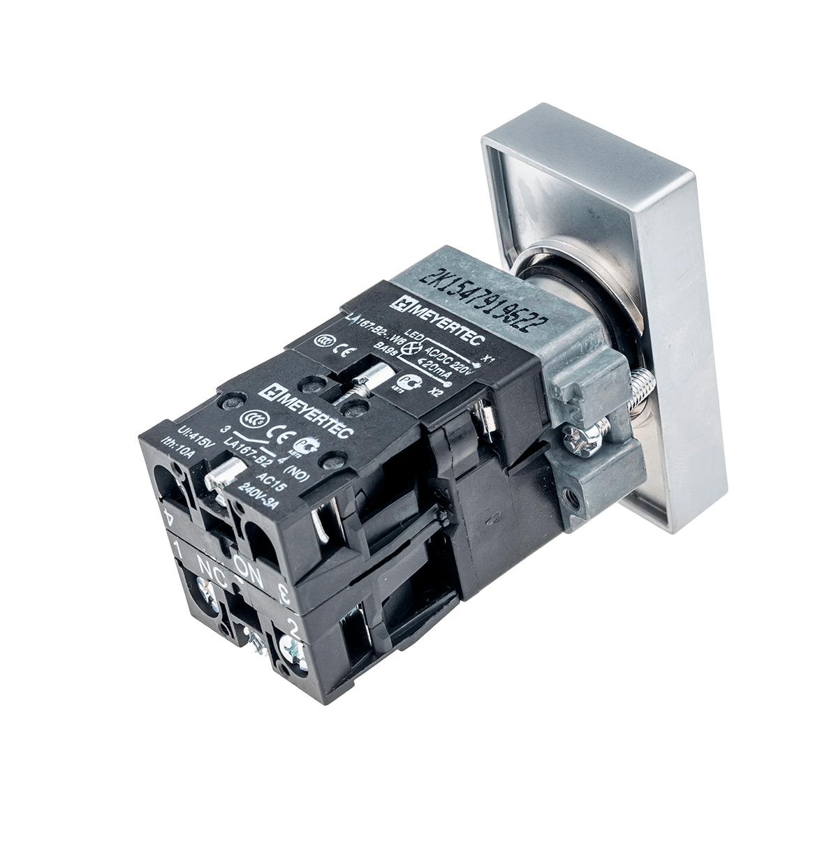 MTB2-BW8363 - Кнопка двойная с подсветкой 220V