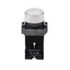 MTB2-BWF3161 - Кнопка плоская белая с подсветкой, 220V AC/DC, 1NO, IP67, металл