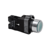 MTB2-BWF3361 - Кнопка  плоская зеленая с подсветкой, 220V AC/DC, 1NO, IP67, металл