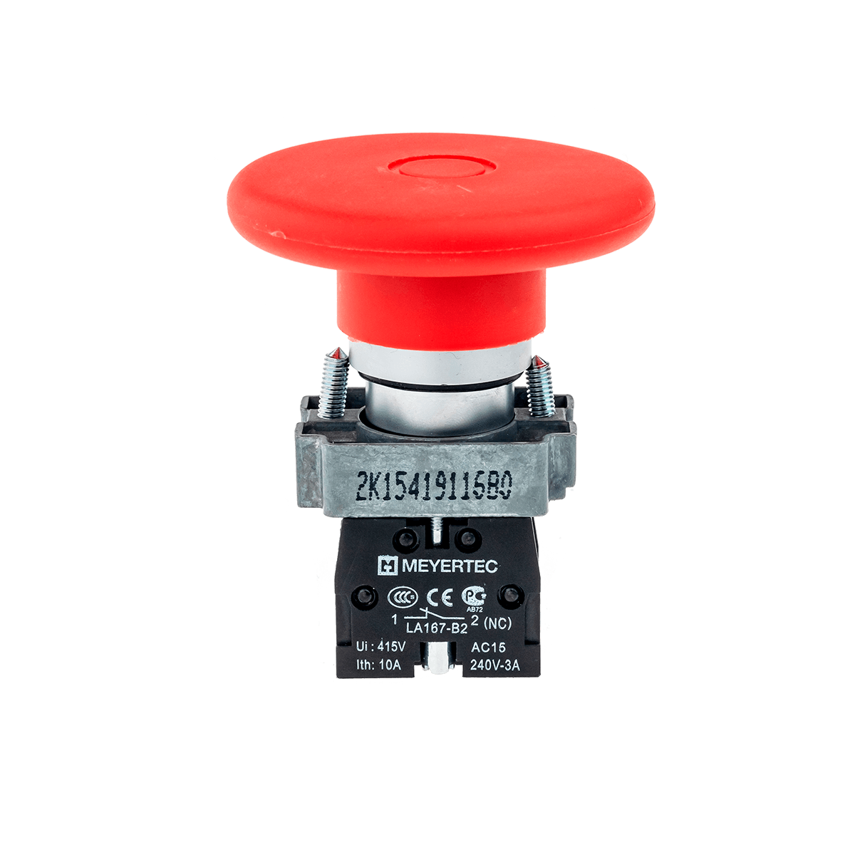 MTB2-BXZ124 - Кнопка грибовидная тяни-толкай, 1NC 60 мм