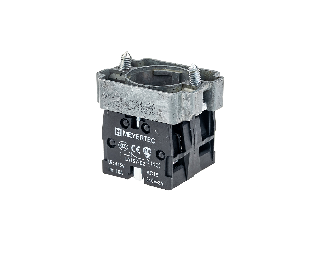 MTB2-BZ14 - Основание с блок-контактом 2NC, металл