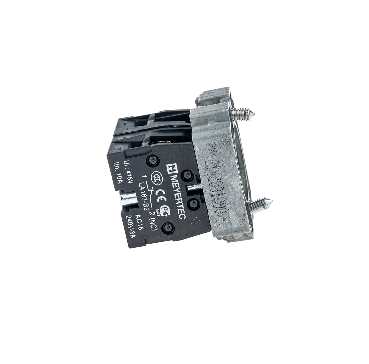 MTB2-BZ14 - Основание с блок-контактом 2NC, металл