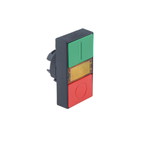 MTB2-EW84 - Головка двойной кнопки с подсветкой, пластик