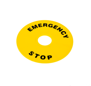 MTB2-F12 - Табличка "Emergency Stop", размер 90 мм (2 шт. в комплекте)