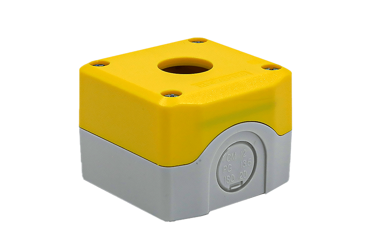 MTB2-F86-Y - Корпус кнопочного поста, 1 место, желтый, IP67