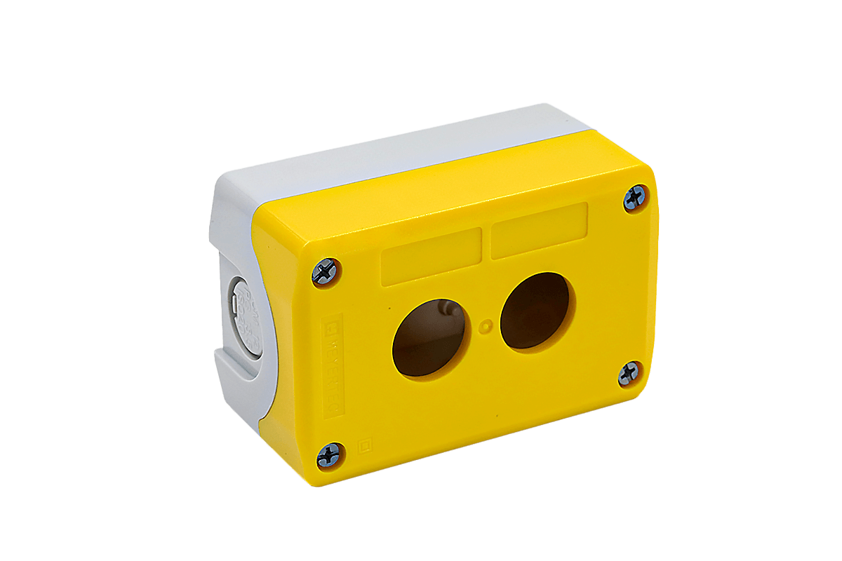 MTB2-F87-Y - Корпус кнопочного поста, 2 места, желтый, IP67