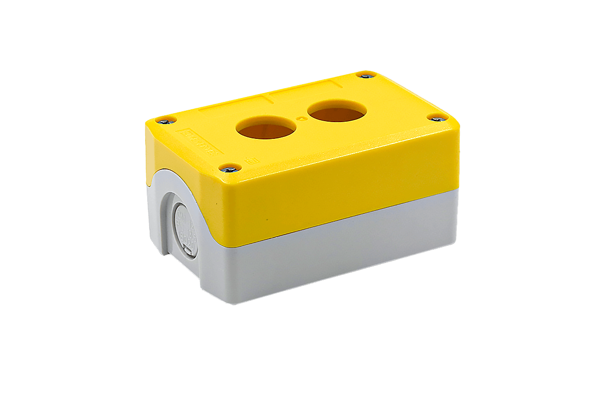 MTB2-F87-Y - Корпус кнопочного поста, 2 места, желтый, IP67