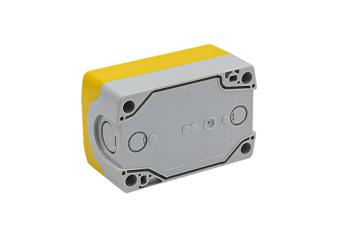 MTB2-F87-Y - Корпус кнопочного поста, 2 места, желтый, IP67