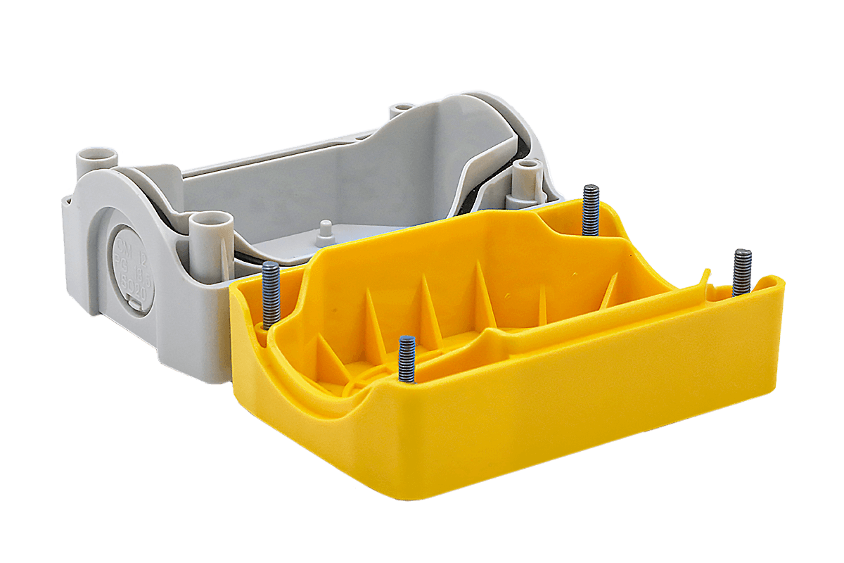 MTB2-F87-Y - Корпус кнопочного поста, 2 места, желтый, IP67