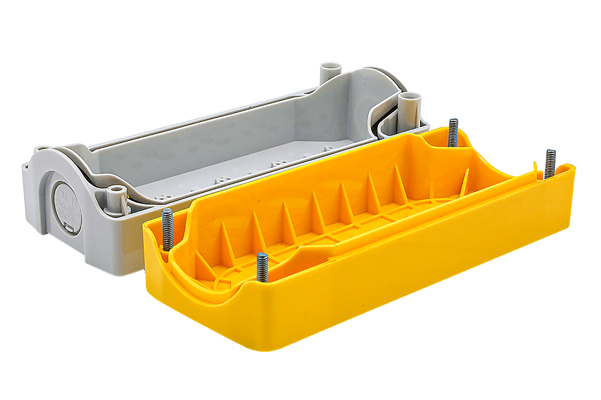 MTB2-F89-Y - Корпус кнопочного поста, 4 места, желтый, IP67