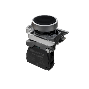 MTB4-BA21 - Кнопка плоская черная, 1NO, IP65, металл