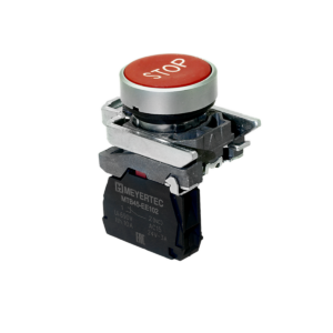 MTB4-BA41622 - Кнопка плоская красная, маркировка "STOP", 1NС, IP65, металл