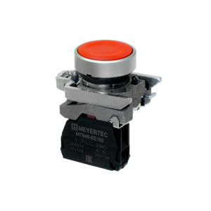 MTB4-BA42 - Кнопка плоская красная, 1NС, IP65, металл