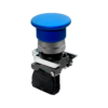 MTB4-BC61 - Кнопка грибовидная синяя, 40 мм, пружиный возврат, 1NO, IP65, металл