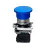 MTB4-BC61 - Кнопка грибовидная синяя, 40 мм, пружиный возврат, 1NO, IP65, металл