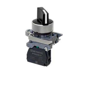 MTB4-BD21 - Переключатель на 2 положения с фиксацией, короткая ручка, 1NO, IP65, металл