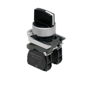 MTB4-BD33 - Переключатель на 3 положения с фиксацией, короткая ручка, 2NO, IP65, металл