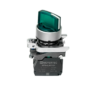 MTB4-BK33713 - Переключатель  на 3 положения с фиксацией и подсветкой,  зеленый, 1NO, 220V AC/DC, IP65, металл
