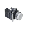 MTB4-BL11 - Кнопка выступающая белая, 1NO, IP65, металл