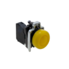 MTB4-BP51 - Кнопка желтая в кожухе, 1NO, IP66, металл