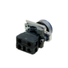 MTB4-BW36711 - Кнопка синяя с подсветкой, 1NO, 24V AC/DC, IP65, металл