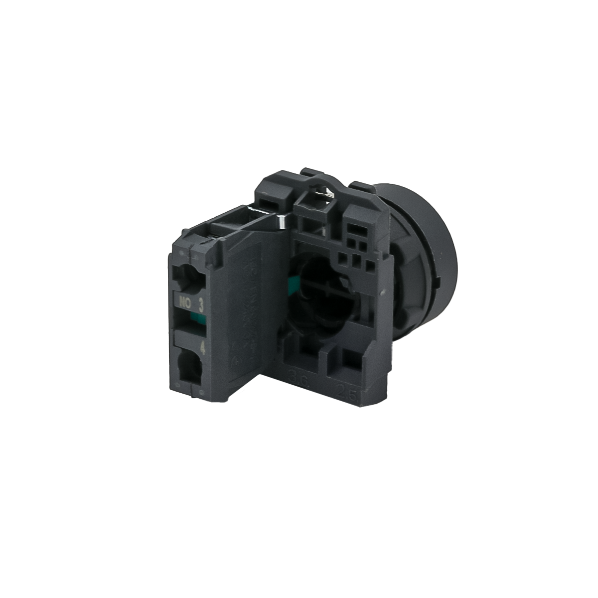 MTB5-AA51 - Кнопка плоская желтая, 1NO, IP65, пластик