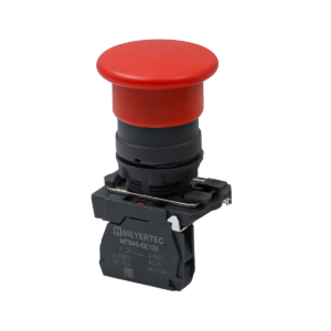 MTB5-AC42 - Кнопка грибовидная красная, 40 мм, пружиный возврат, 1NС, IP65, пластик