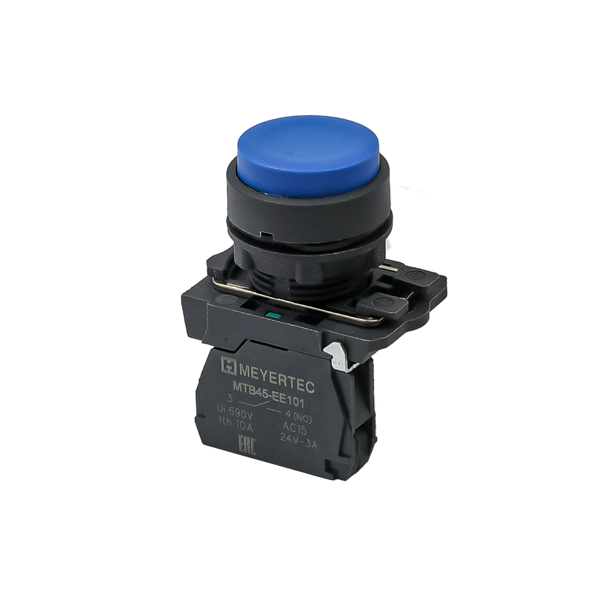 MTB5-AL61 - Кнопка выступающая синяя, 1NO, IP65, пластик