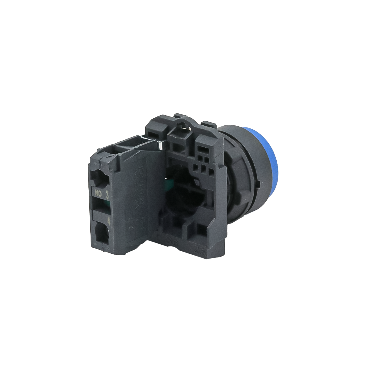 MTB5-AL61 - Кнопка выступающая синяя, 1NO, IP65, пластик