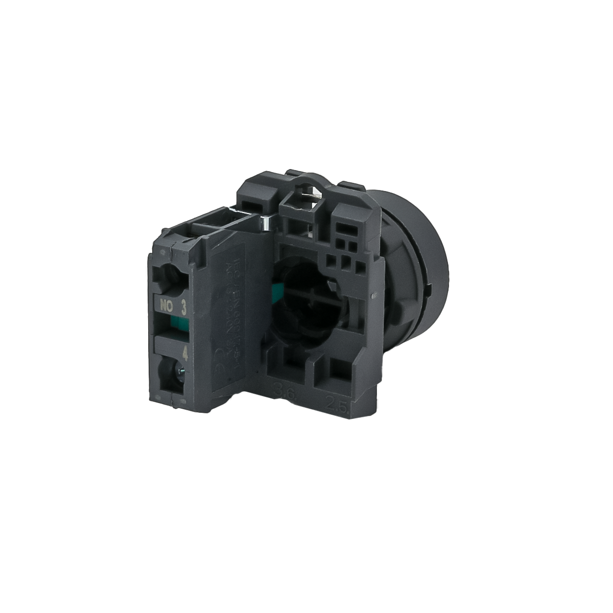 MTB5-AA31541 - Кнопка плоская зеленая, маркировка "II", 1NO, IP65, пластик