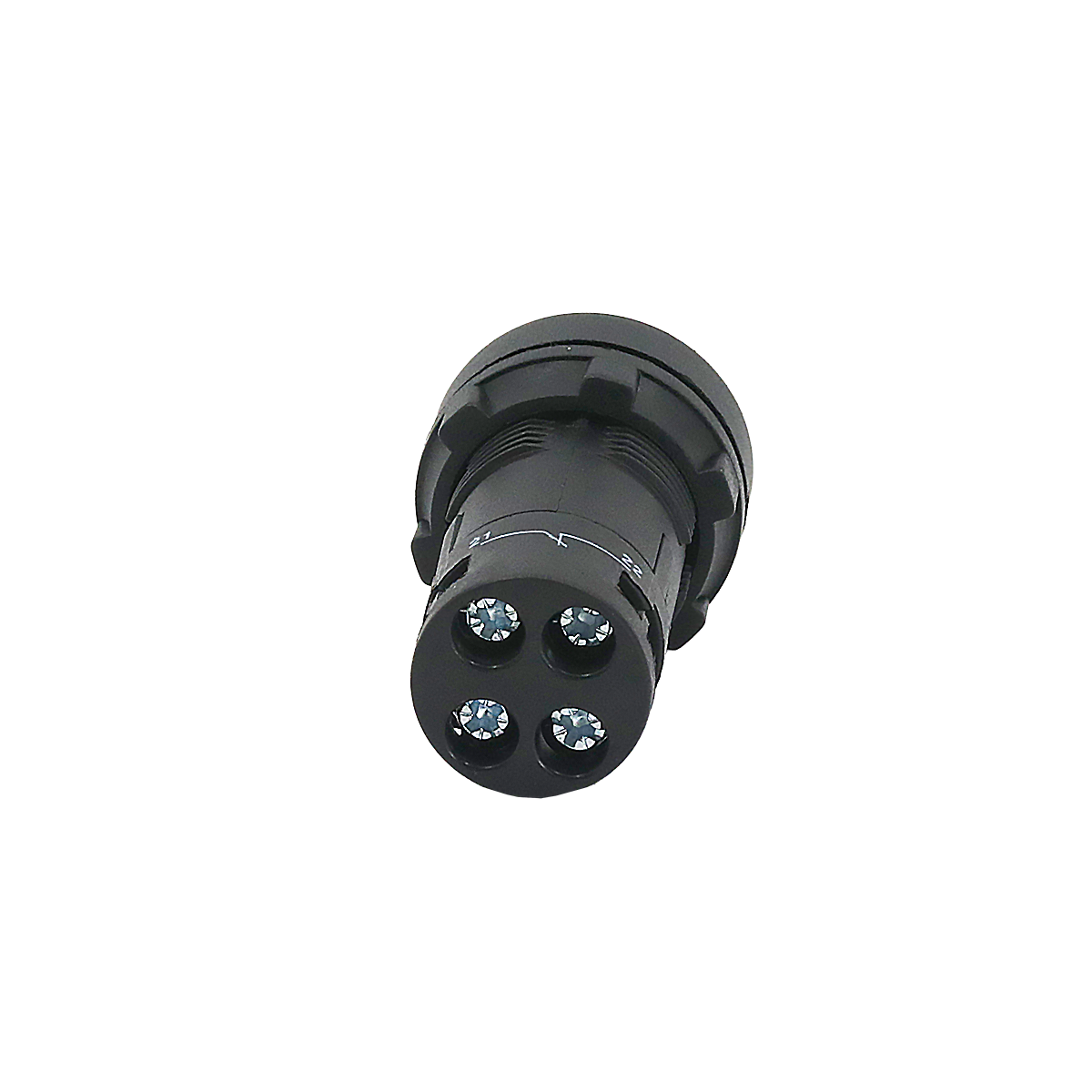 MTB7-EH35 - Кнопка плоская зеленая с фиксацией, 1NO+1NC, IP54, пластик