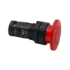 MTB7-EW44626 - Кнопка грибовидная красная с подсветкой, Ø40 мм, 1NC, 220V AC, IP54, пластик