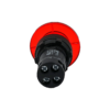 MTB7-EW44626 - Кнопка грибовидная красная с подсветкой, Ø40 мм, 1NC, 220V AC, IP54, пластик
