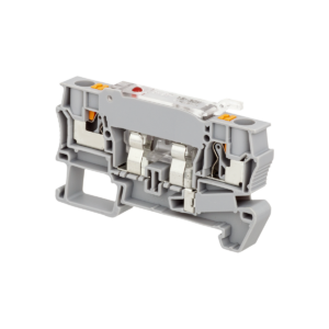 MTP-4F24 - Клемма push-in с держателем предохранителя, 4 мм², индикация 24В